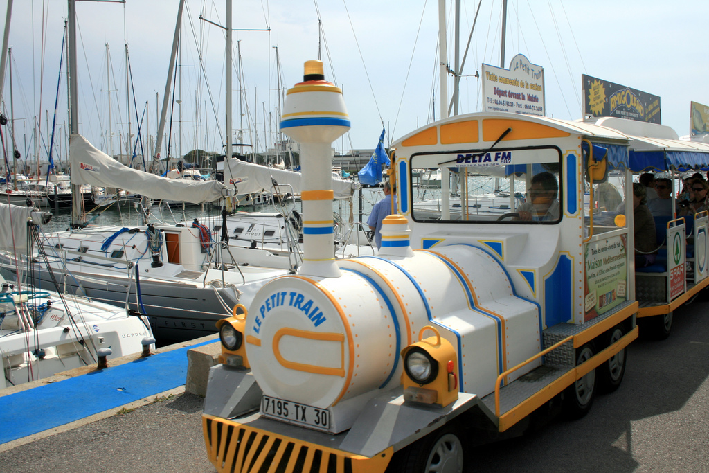 Le petit train touristique du Grau du Roi - Camargue - Languedoc Roussillon