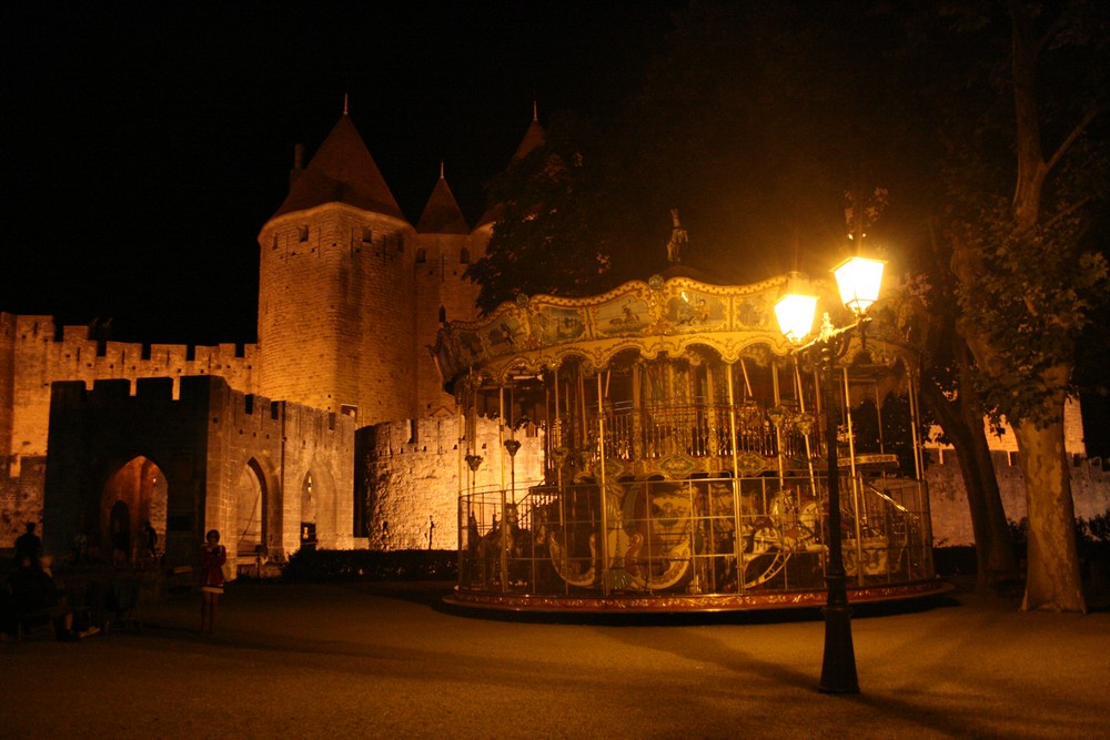 Admirez ce joyeux carrousel de nuit ! 