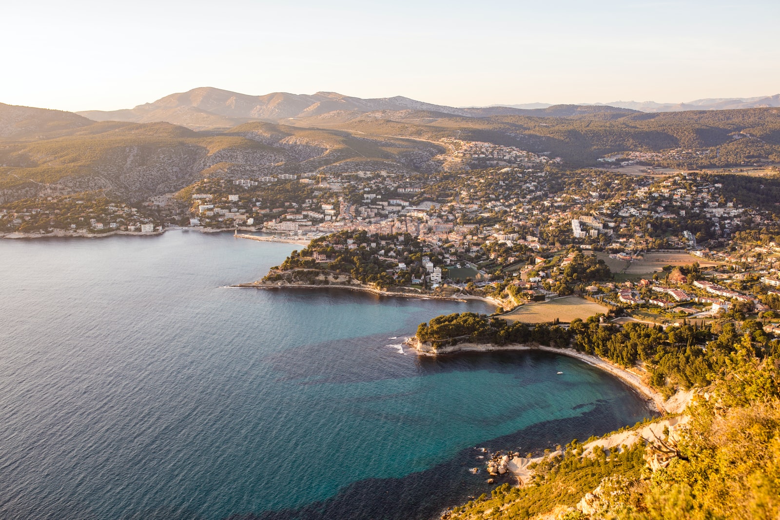 Cassis france vue aerienne Plare