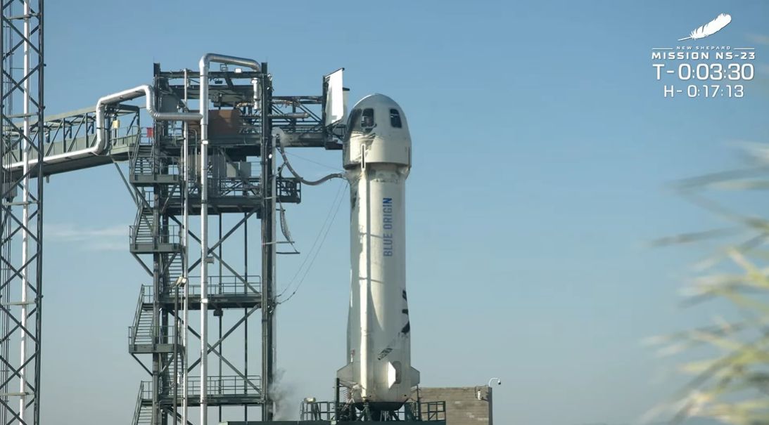 Une fusée Blue Origin s'écrase après son lancement Plare