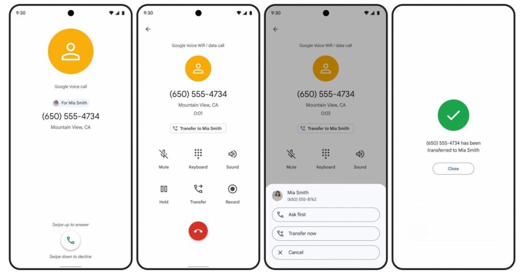 Google voice enrichit l'expérience des entreprises avec la délégation d'appels