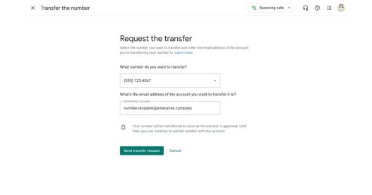 Simplifiez le transfert de numéros avec Google Voice pour comptes professionnels