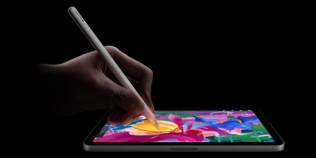 Image de l'Apple Pencil Pro avec iPad mini 7