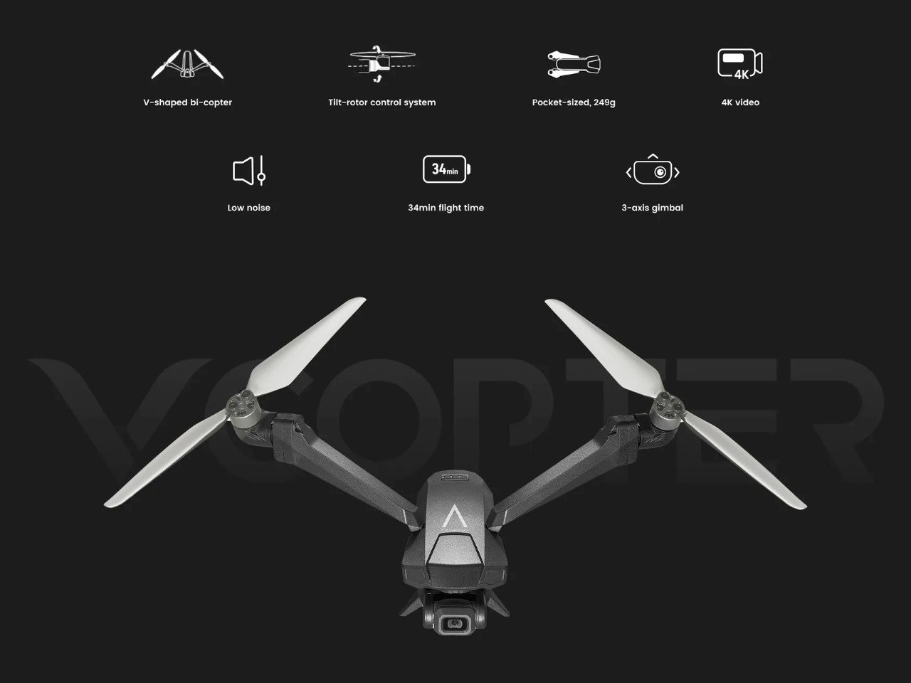 V-Copter Falcon Mini en utilisation