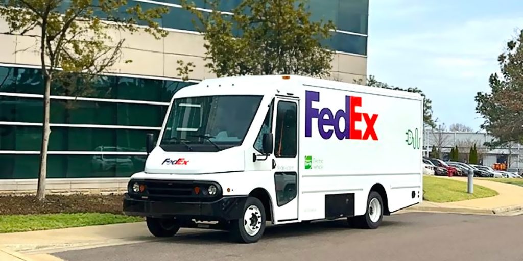 Véhicule de livraison électrique FedEx; via Workhorse