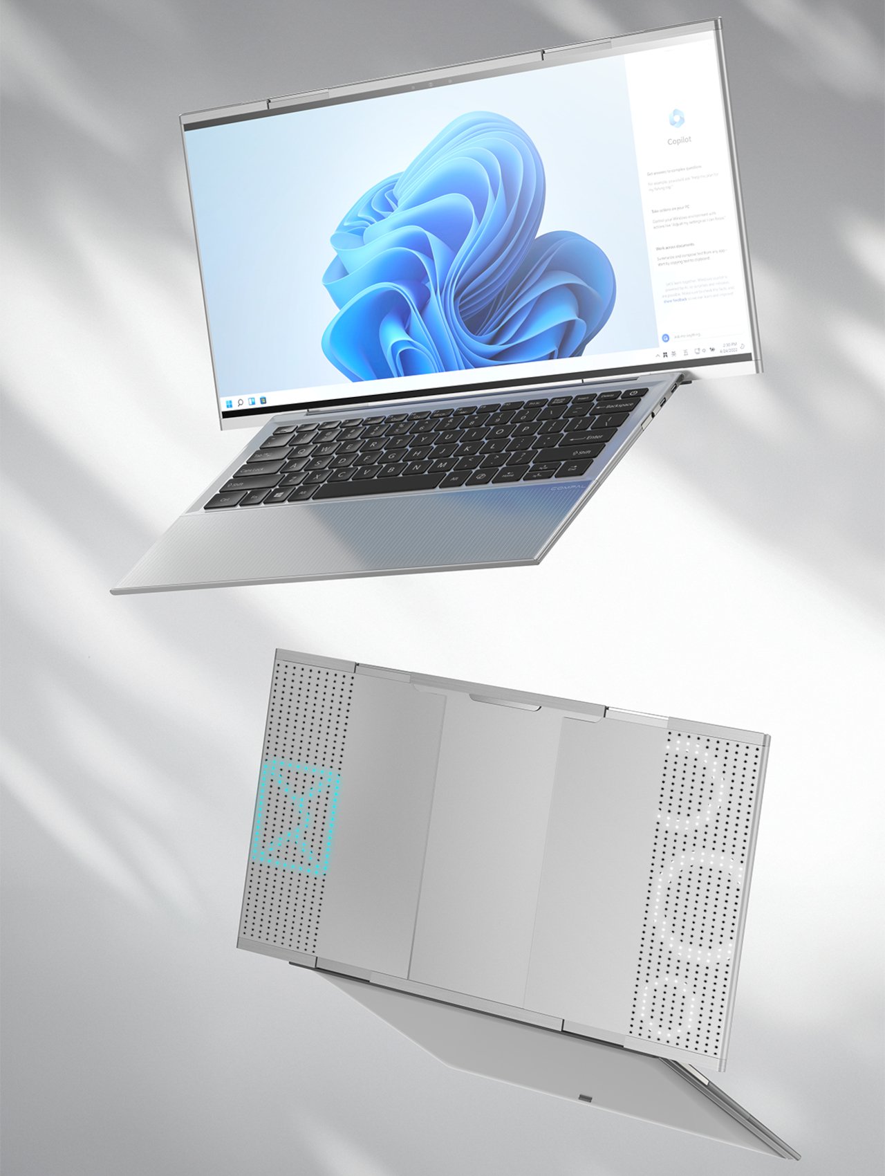 Concept de laptop enroulable de Compal